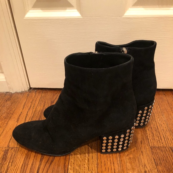 KENDALL AND KYLIE BLK SDE STUD HEEL BOOTIES SZ 10 - Picture 4 of 8